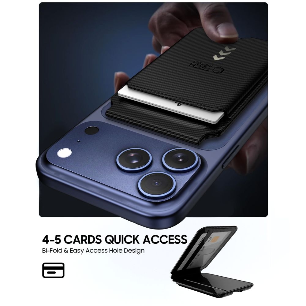 Tech-Protect Magsafe univerzális mágneskártyatartó - szénszálas