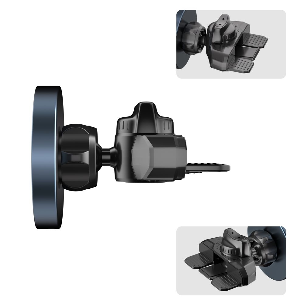 Tech-Protect MM15W-V5 CD & Vent MagSafe autós tartó vezeték nélküli töltéssel - Fekete