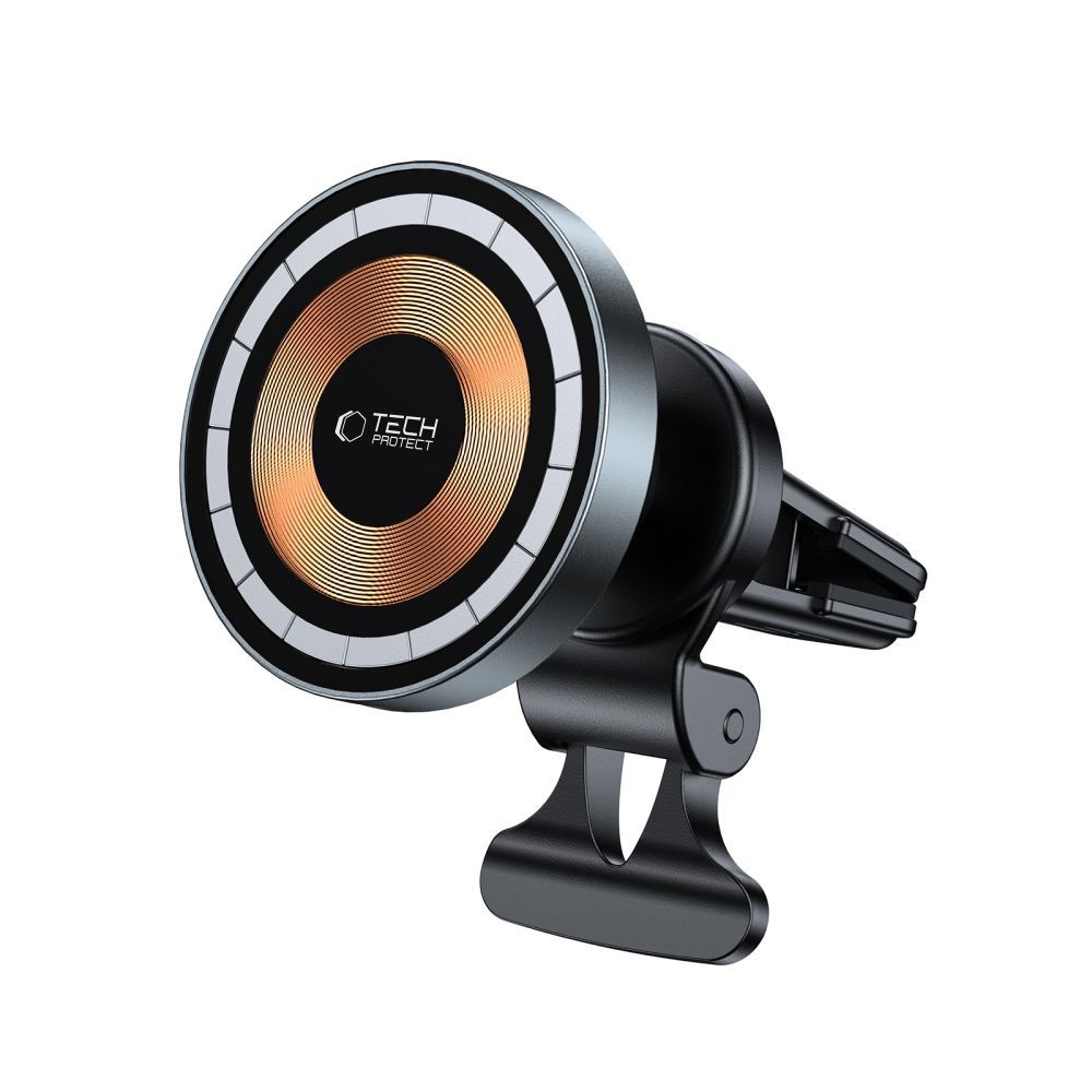 Tech-Protect MM15W-V5 Vent Car Mount 15W MagSafe tartó vezeték nélküli töltéssel - Fekete
