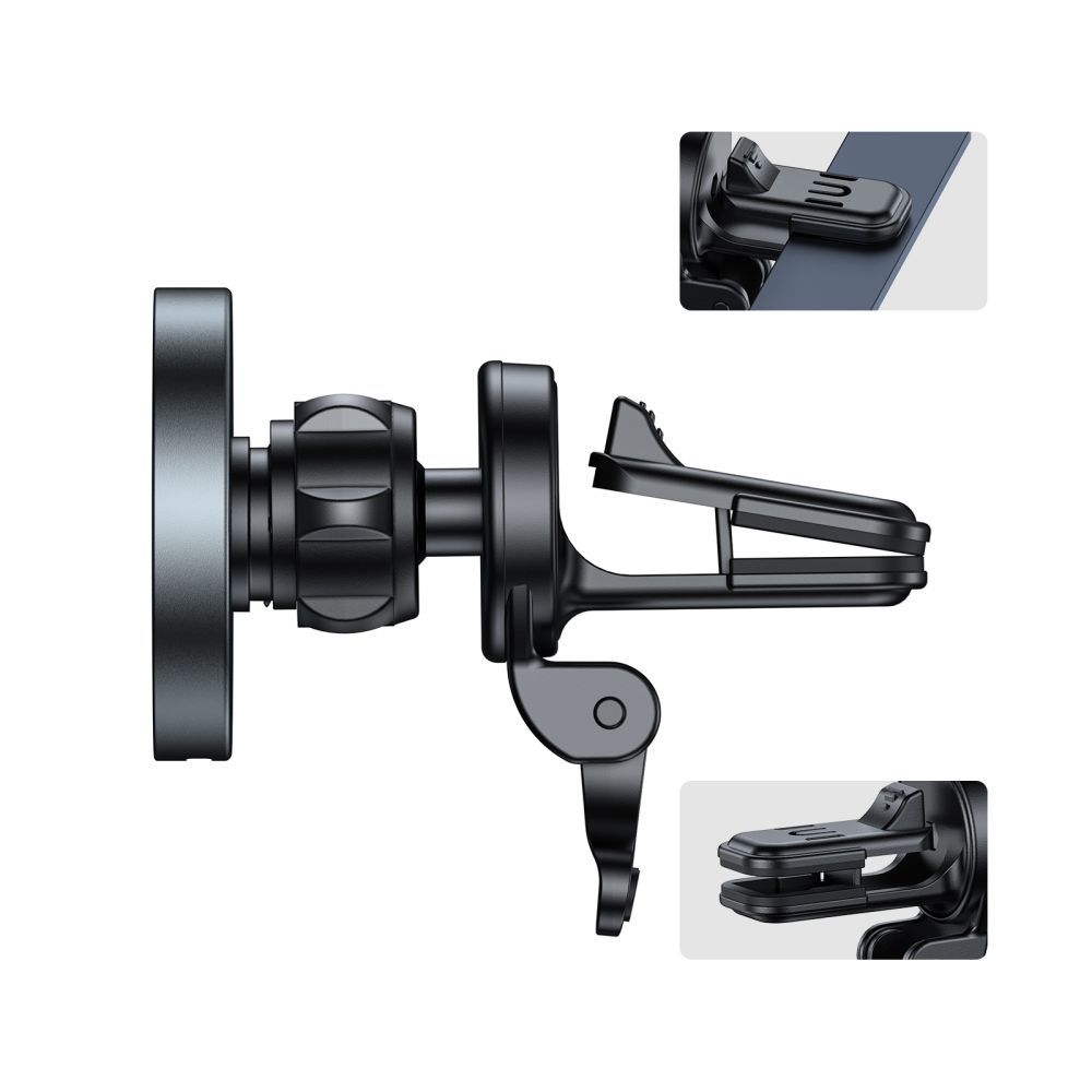 Tech-Protect MM15W-V5 Vent Car Mount 15W MagSafe tartó vezeték nélküli töltéssel - Fekete
