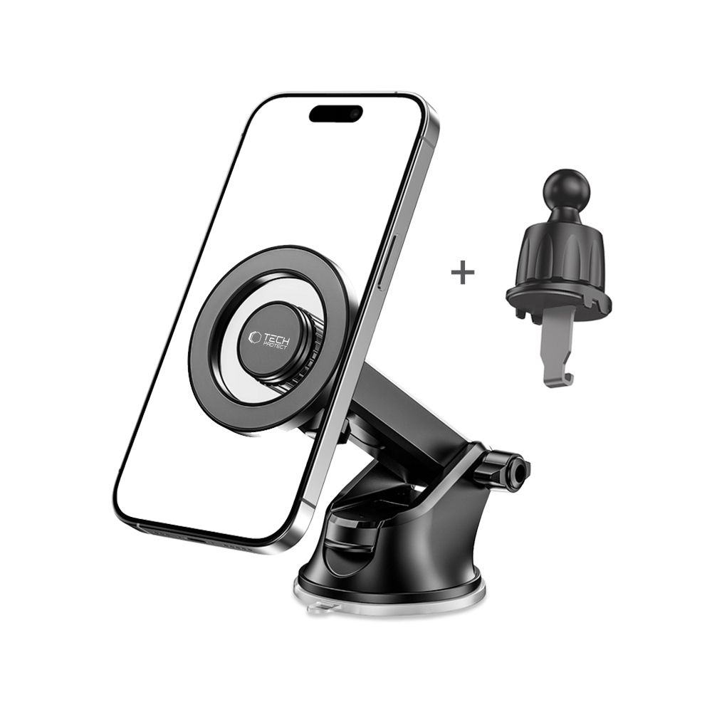 Tech-Protect N51 MagSafe autós tartó szellőzéshez és műszerfalhoz - fekete színben