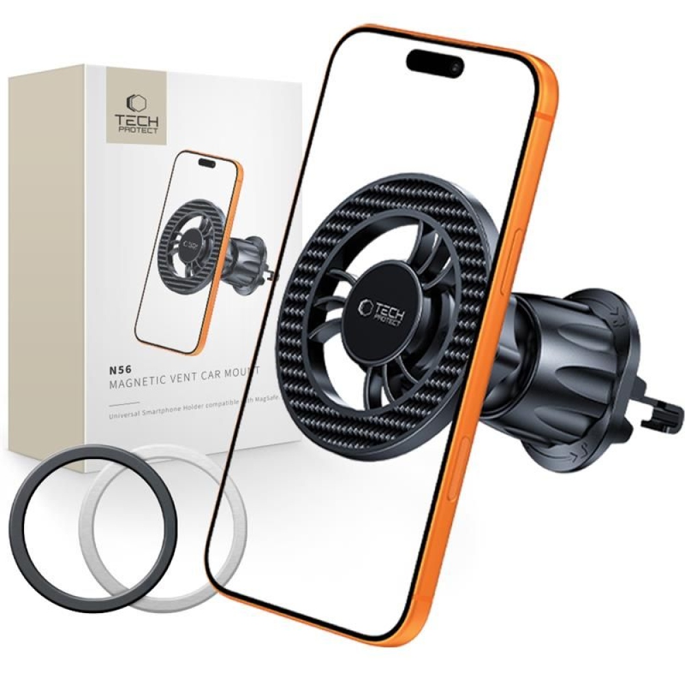 Tech-Protect N56 MagSafe autós tartó szellőzéshez - fekete