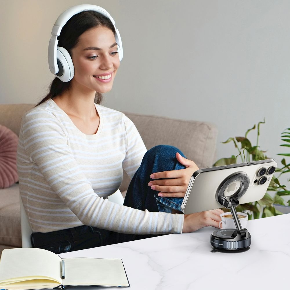 Tech-Protect N60 összecsukható mágneses autós tartó MagSafe-val műszerfalra és szélvédőre