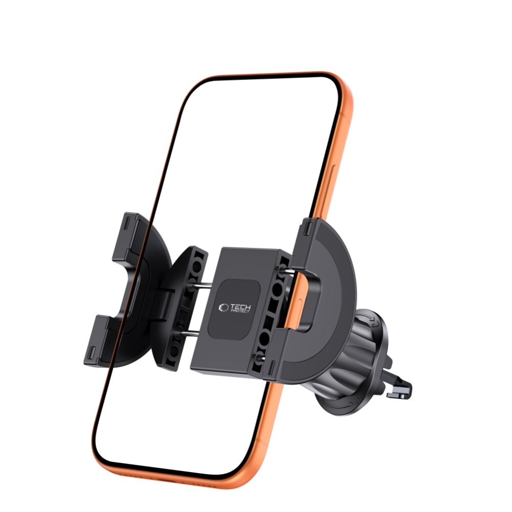 Tech-Protect N62 2in1 telefontartó MagSafe készülékkel műszerfalra és szellőzésre - fekete színben