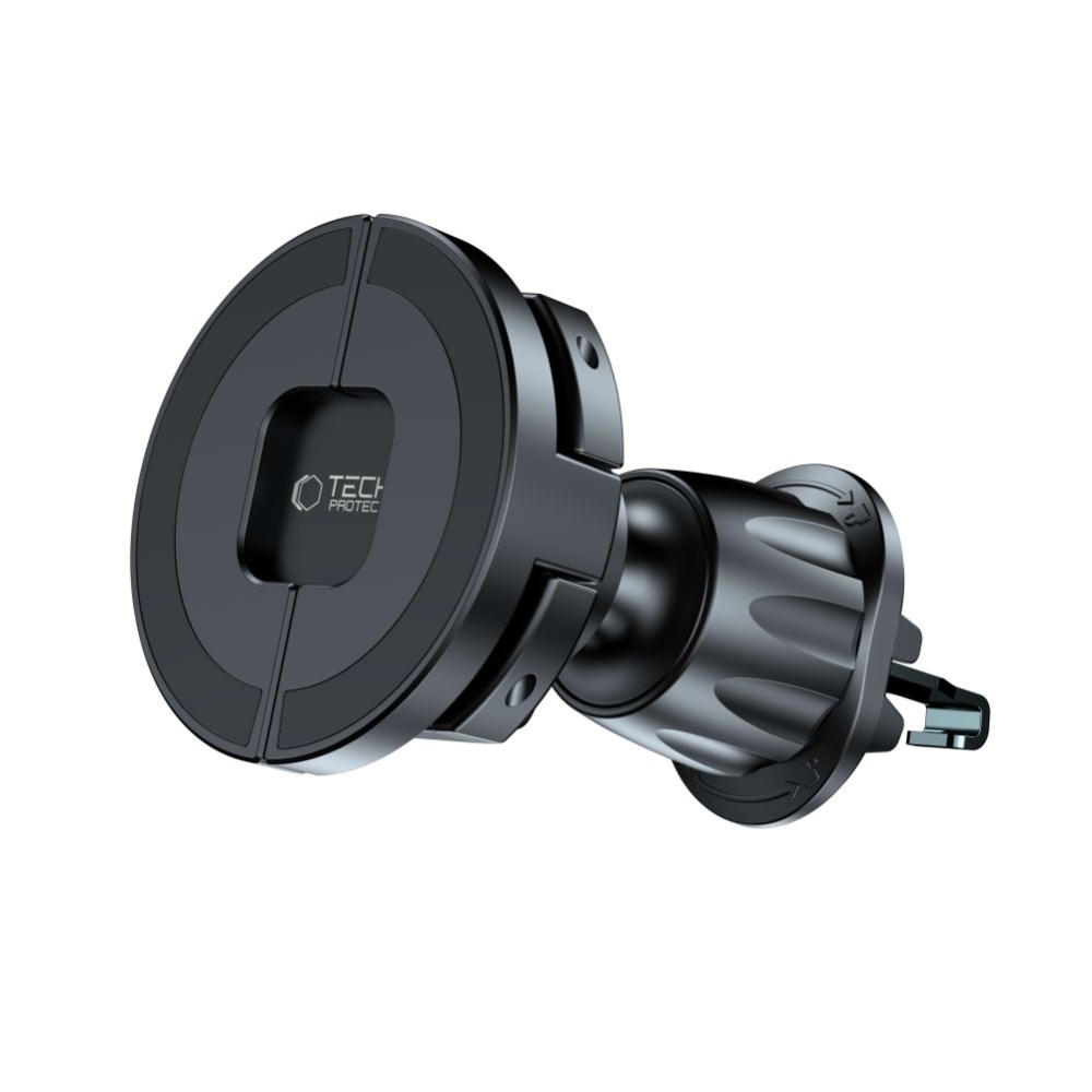 Tech-Protect N62 2in1 telefontartó MagSafe készülékkel műszerfalra és szellőzésre - fekete színben