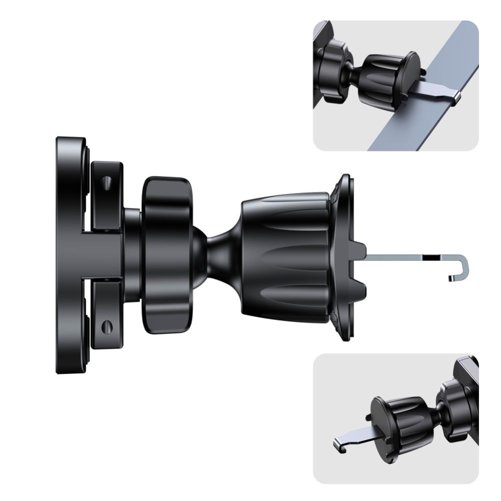 Tech-Protect N62 2in1 telefontartó MagSafe készülékkel műszerfalra és szellőzésre - fekete színben