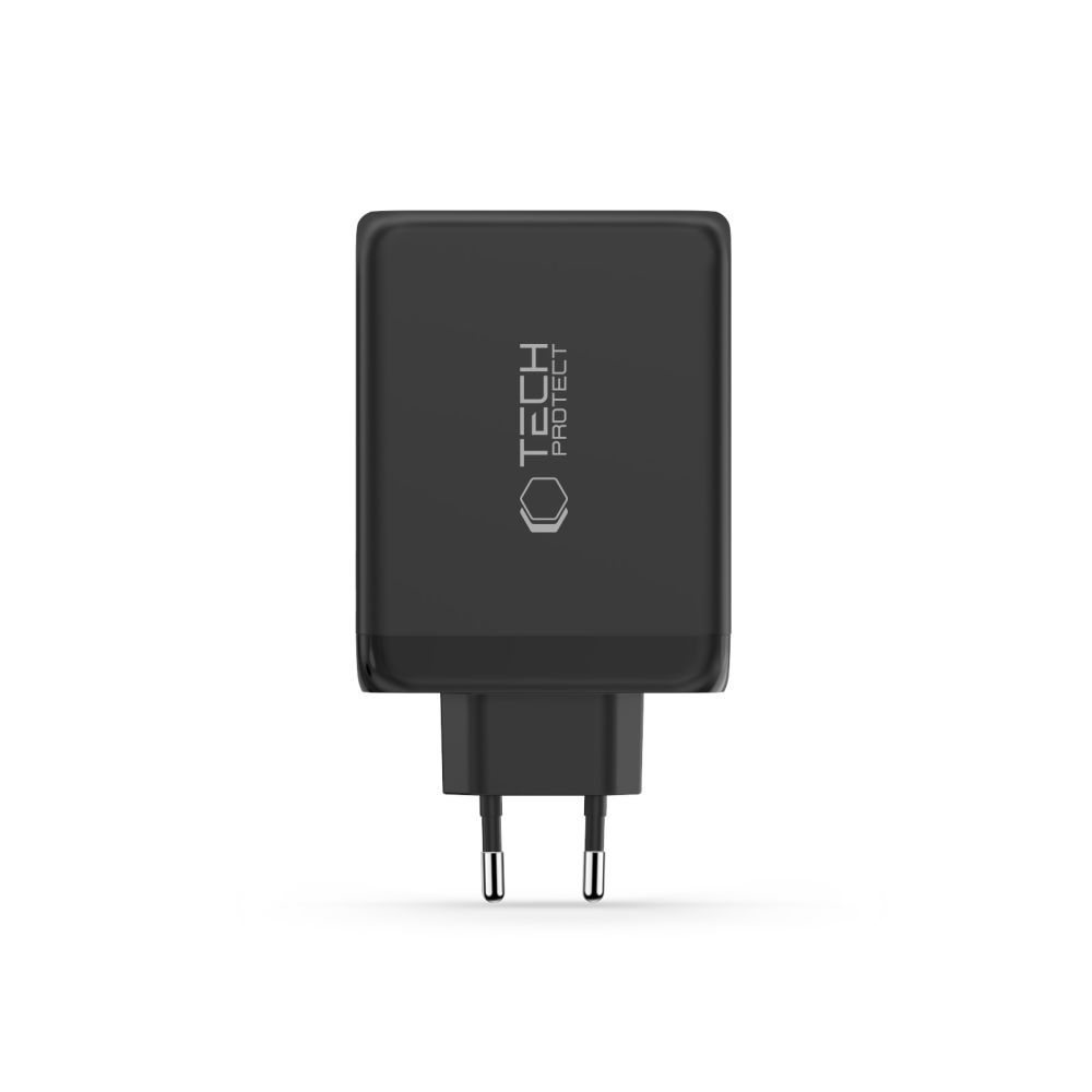 Tech-Protect NC200W-GAN 4 portos PD200W/QC3.0 töltő - fekete
