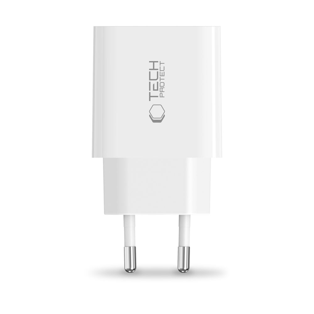 Tech-Protect NC20W USB-C hálózati töltő PD20W - fehér