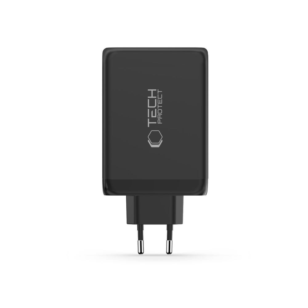 Tech-Protect NC240W-GAN 4-port PD240W/QC3.0 töltő - fekete