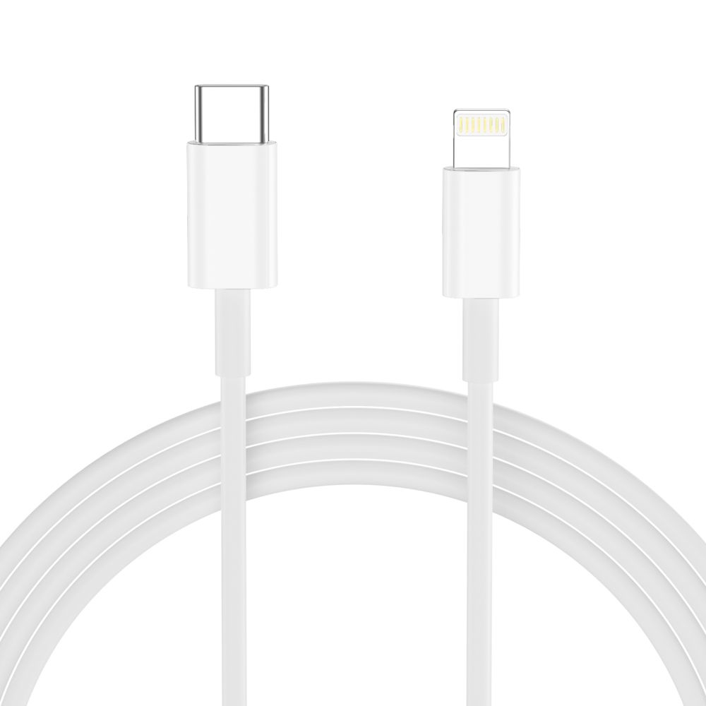 Tech-Protect NCA20 2-port PD 20W/QC3.0 töltő + villám/USB-C kábel - fehér