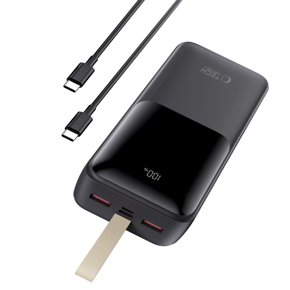 Tech-Protect PB03 powerbank 30000mAh 22,5W - fekete színben