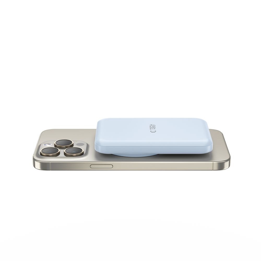 Tech-Protect PB10 LifeMag MagSafe Powerbank 5000 mAh 15W - kék színben
