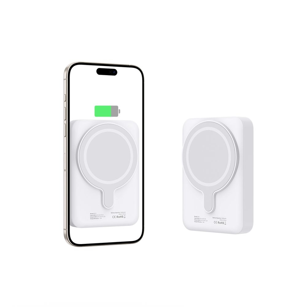 Tech-Protect PB11 LifeMag MagSafe Powerbank 10000 mAh 15W - fehér