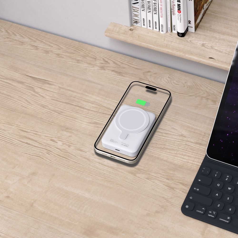 Tech-Protect PB11 LifeMag MagSafe Powerbank 10000 mAh 15W - fehér