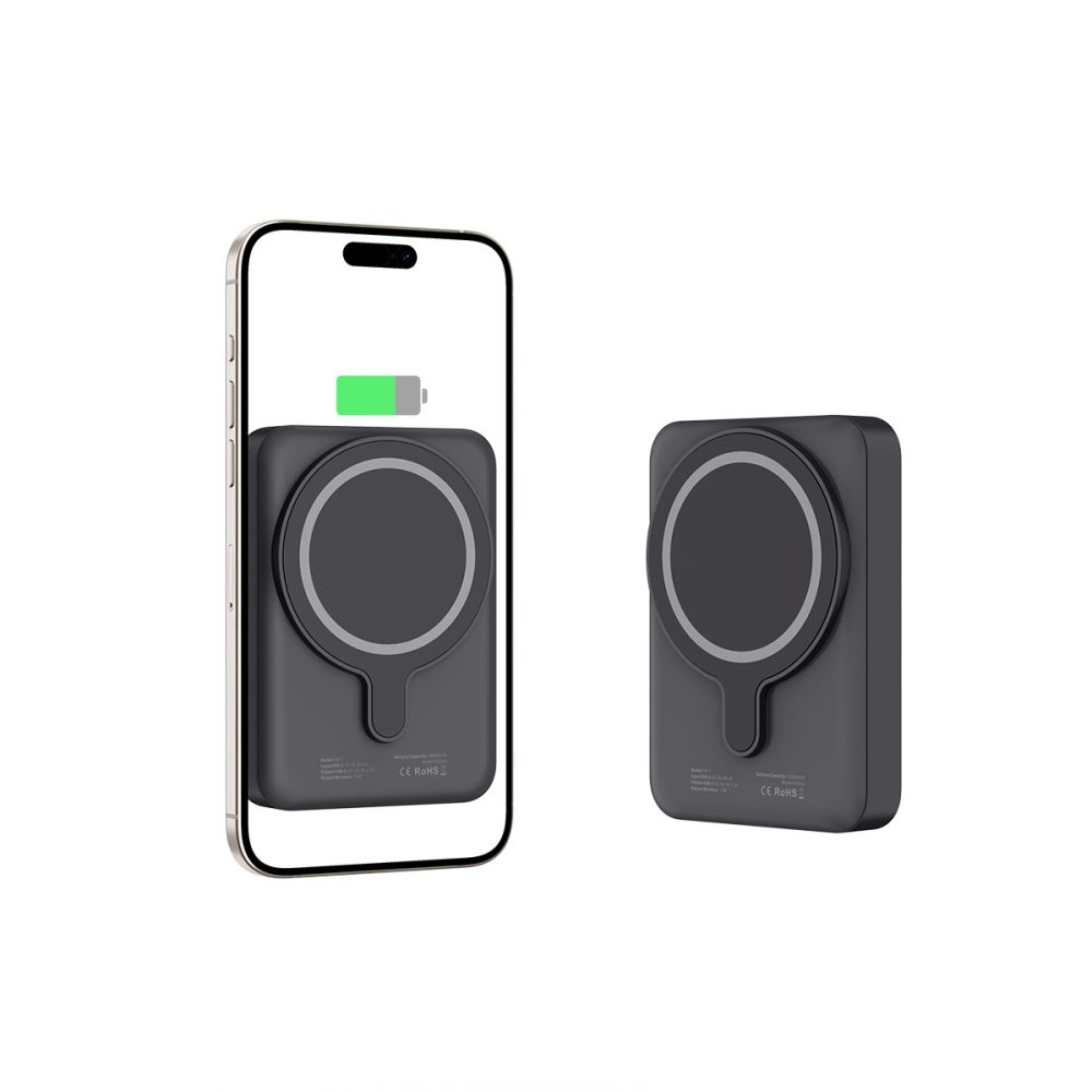 Tech-Protect PB11 LifeMag MagSafe Powerbank 10000 mAh 15W - fekete színben