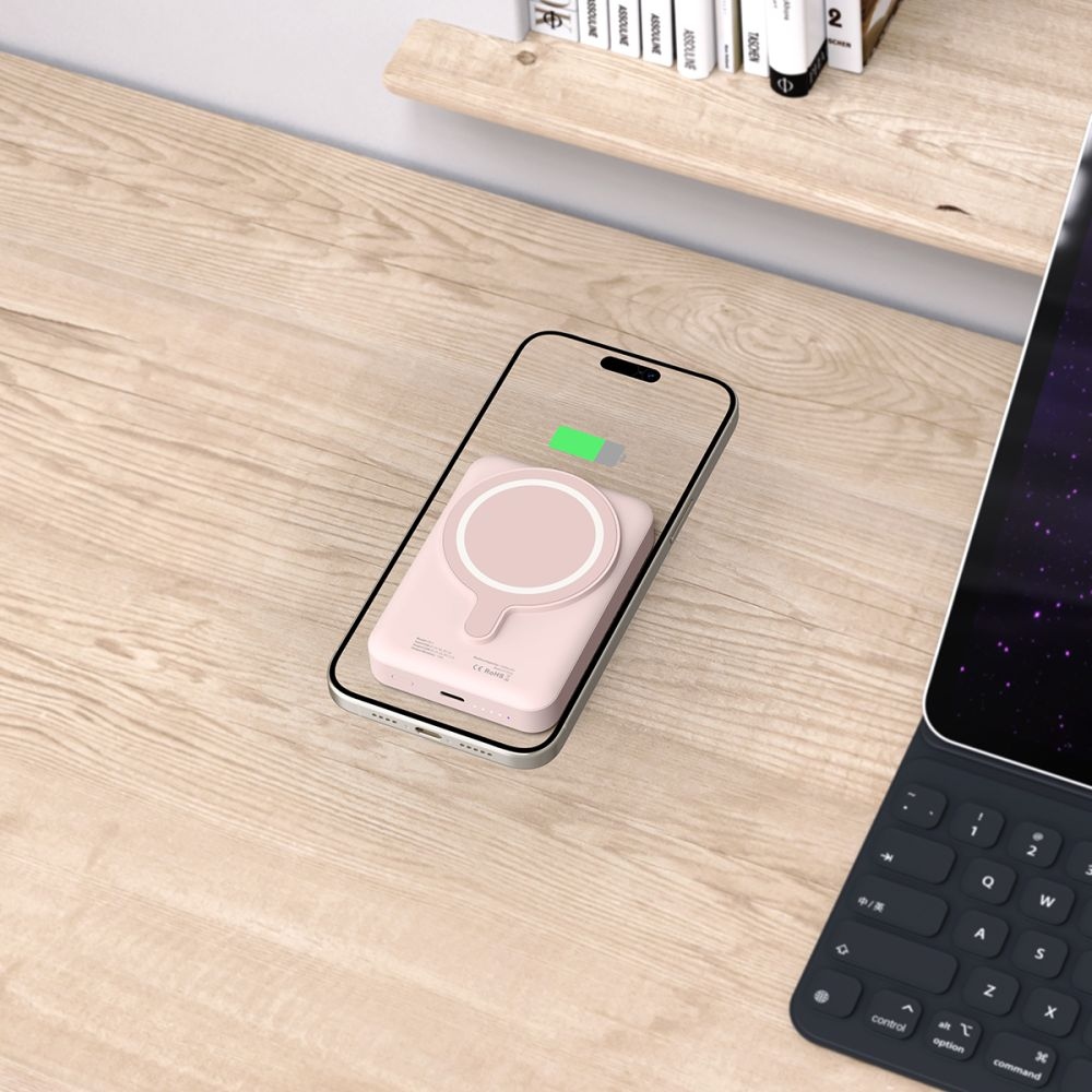 Tech-Protect PB11 LifeMag MagSafe Powerbank 10000 mAh 15W - rózsaszín - Tech-Protect PB11 LifeMag MagSafe Powerbank 10000 mAh 15W - rózsaszín