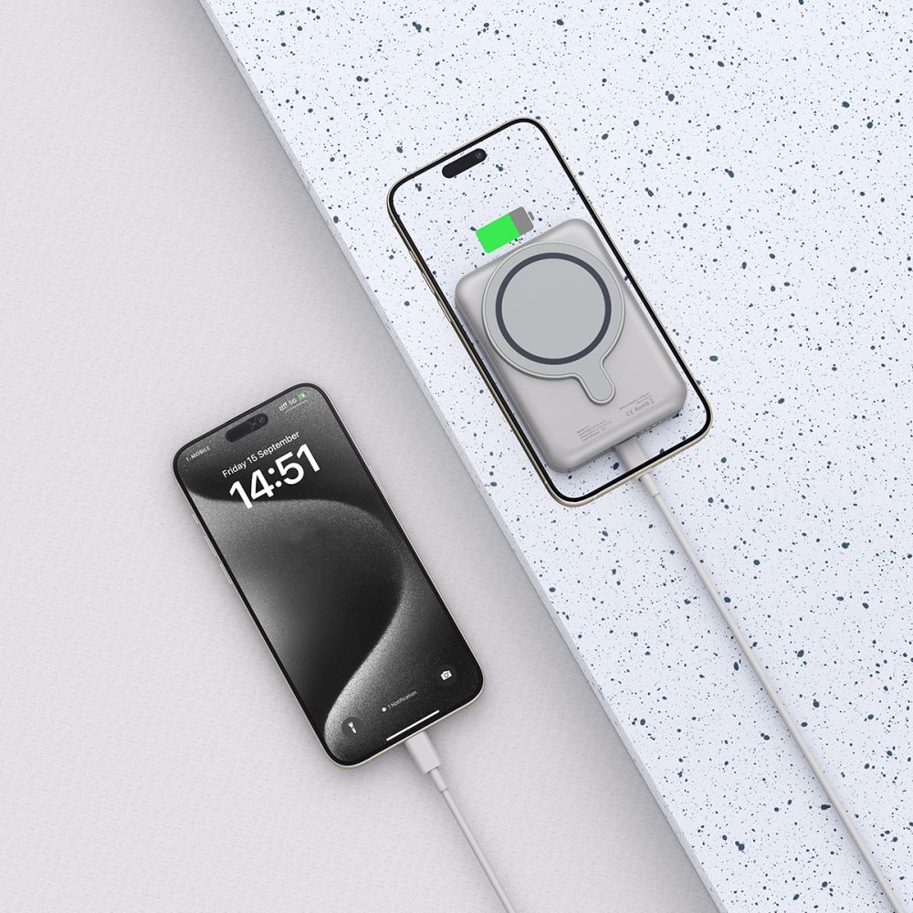Tech-Protect PB11 LifeMag MagSafe Powerbank 10000 mAh 15W - titánium