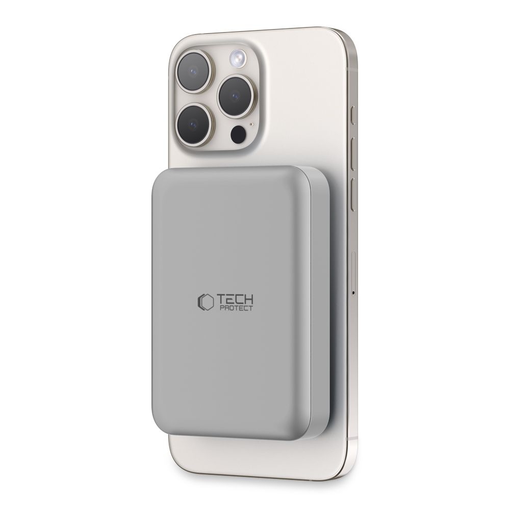 Tech-Protect PB11 LifeMag MagSafe Powerbank 10000 mAh 15W - titánium