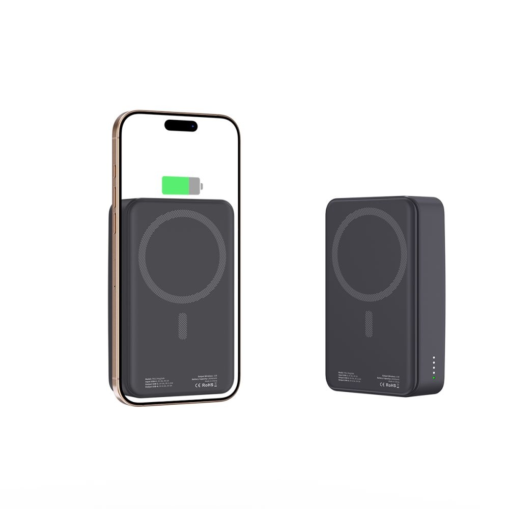 Tech-Protect PB12 LifeMag MagSafe Powerbank 20000 mAh 15W - fekete színben