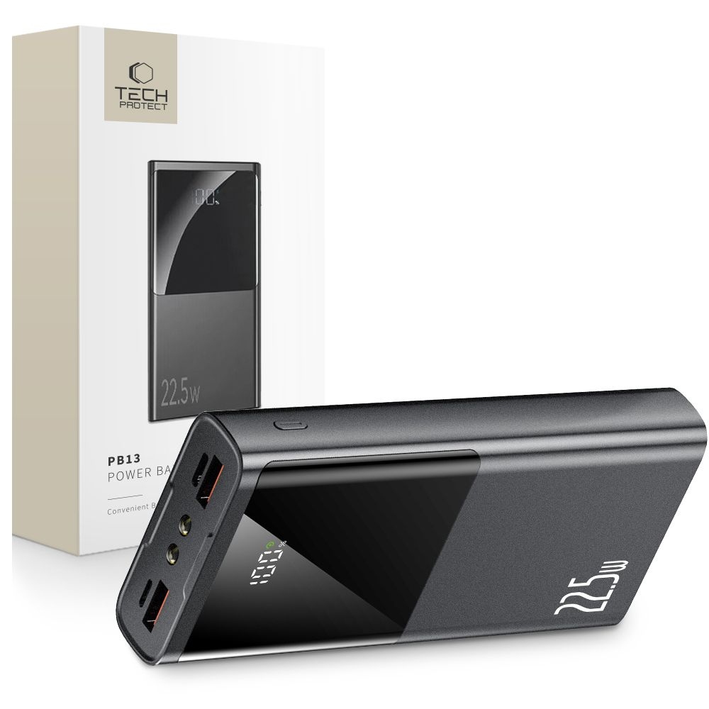 Tech-Protect PB13 Powerbank 20000mAh 22,5W - szürke
