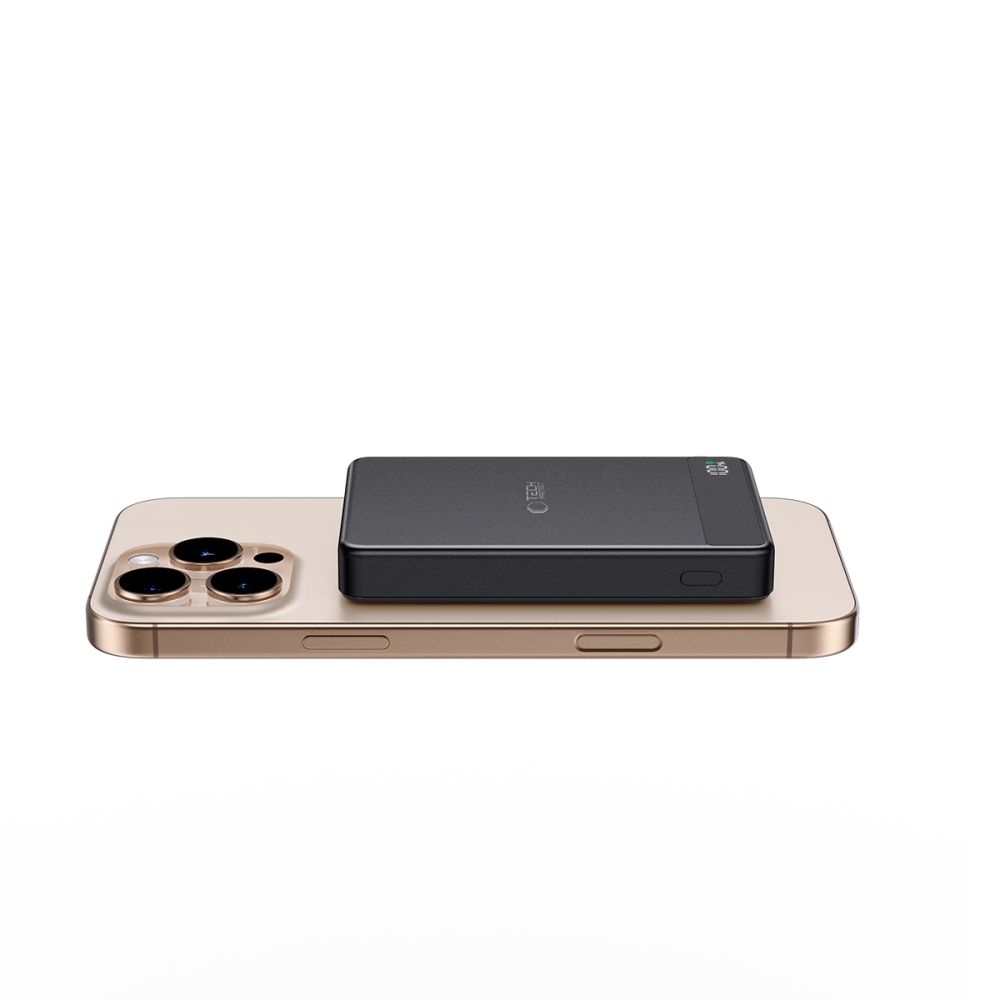 Tech-Protect PB33 LifeMag MagSafe Powerbank 5000 mAh 15W - fekete színben