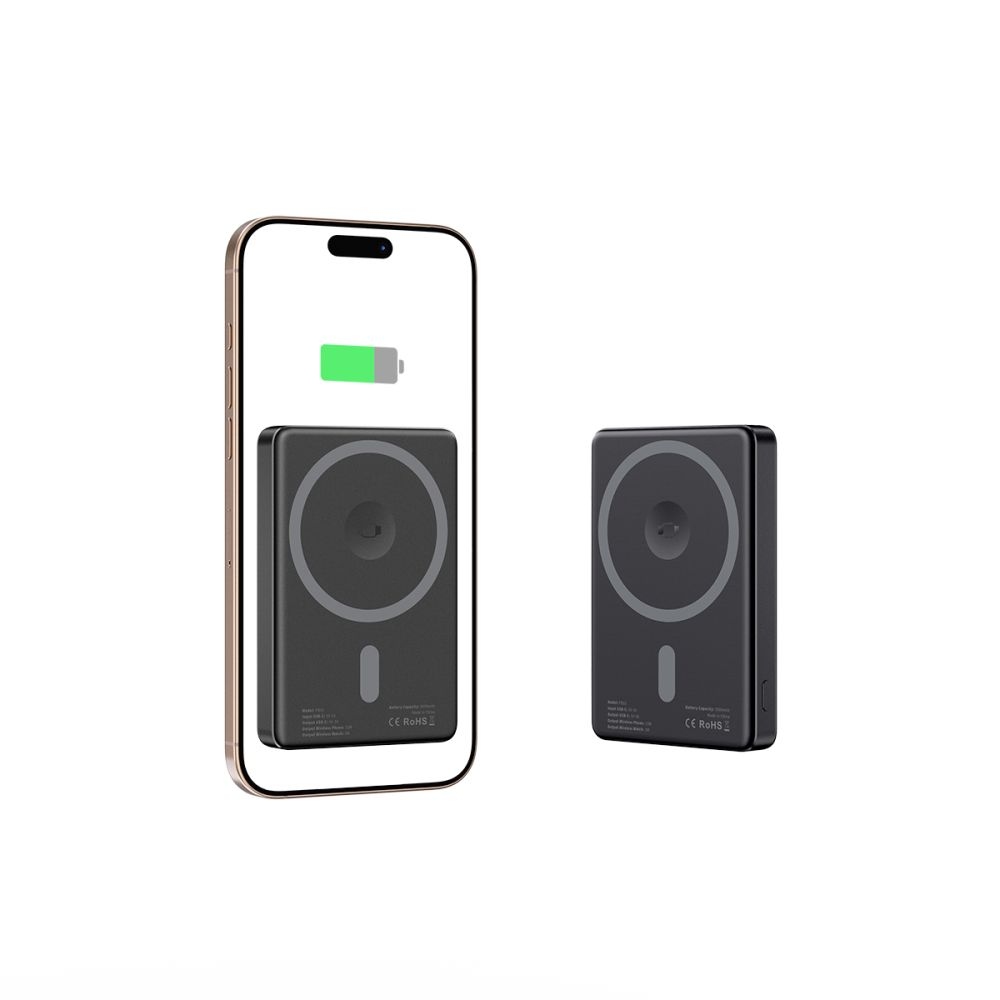 Tech-Protect PB33 LifeMag MagSafe Powerbank 5000 mAh 15W - fekete színben