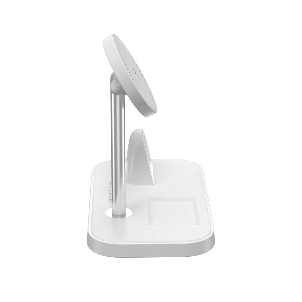 Tech-Protect QI15W-A22 3 az 1-ben töltőállvány MagSafe-vel - fehér