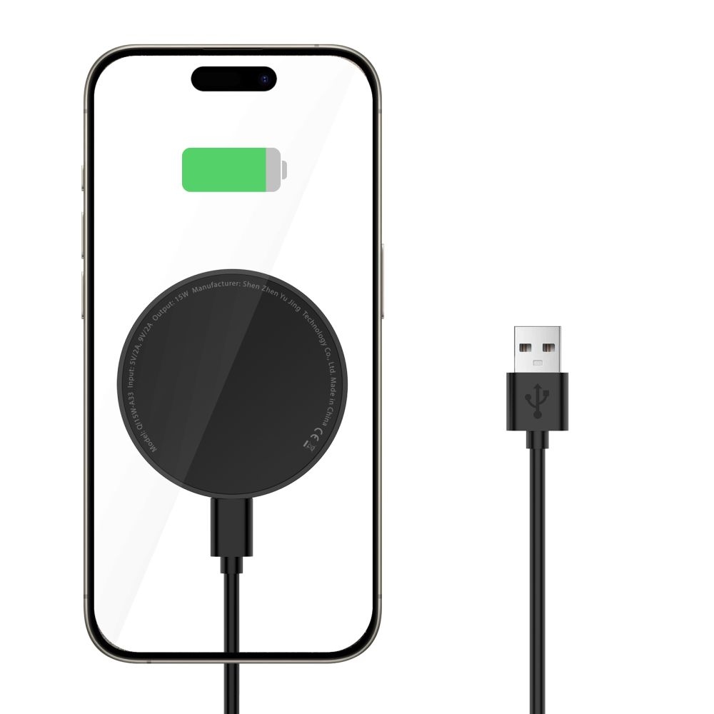 Tech-Protect QI15W-A33 vezeték nélküli MagSafe töltő állvánnyal - Fekete