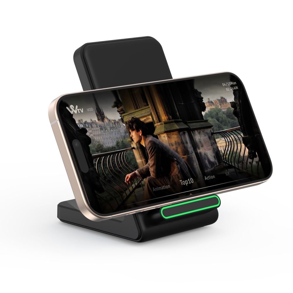 Tech-Protect QI15W-A40 vezeték nélküli töltőállvány - Fekete