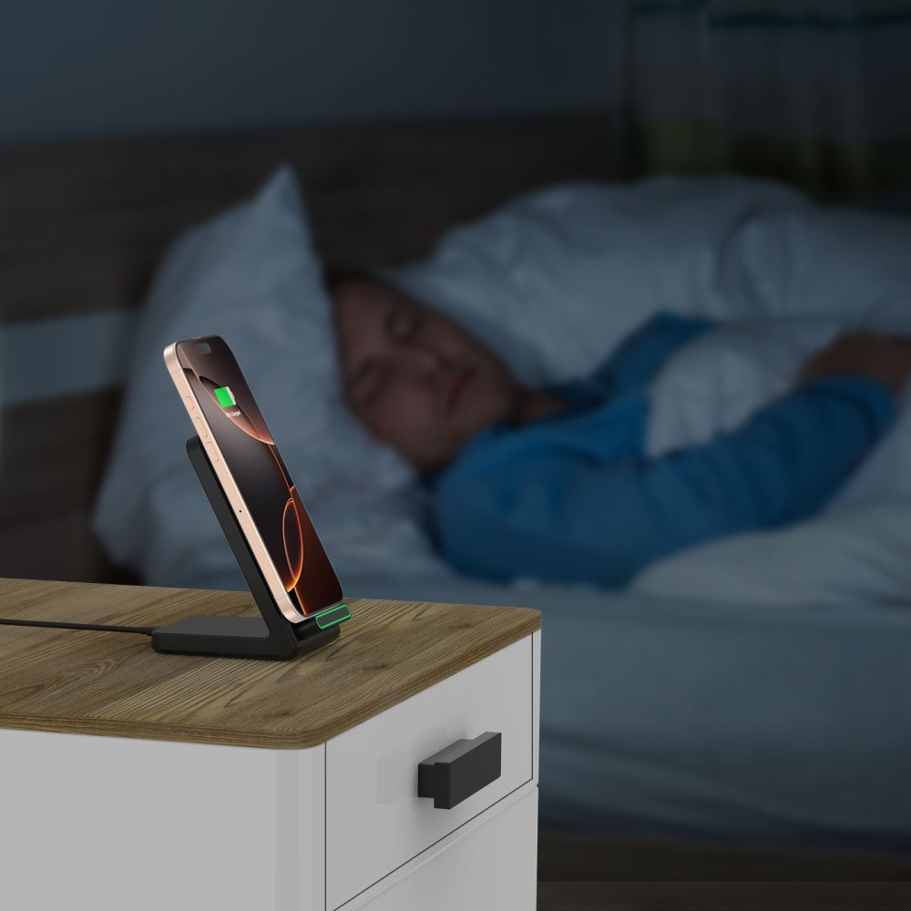 Tech-Protect QI15W-A40 vezeték nélküli töltőállvány - Fekete