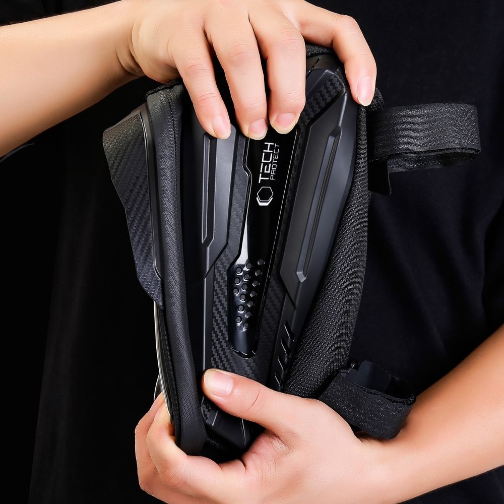 Tech-Protect SAKWA V2 L kerékpártáska mobiltelefontartóval - fekete
