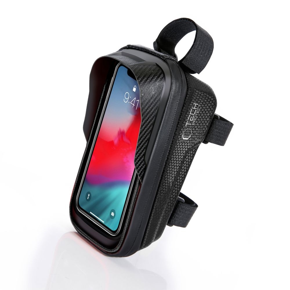 Tech-Protect SAKWA V2 M kerékpártáska mobiltelefontartóval - fekete