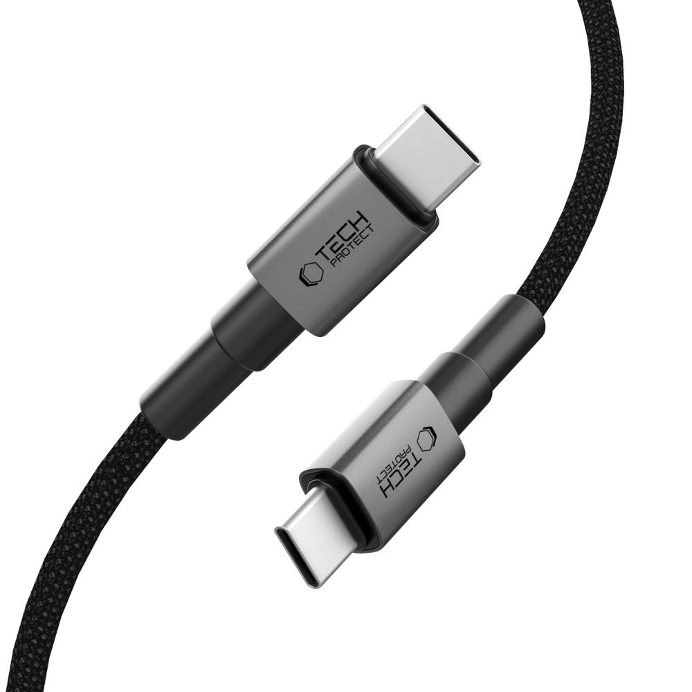Tech-Protect UltraBoost kábel DNA USB-C/USB-C PD100W/5A 1m - szürke
