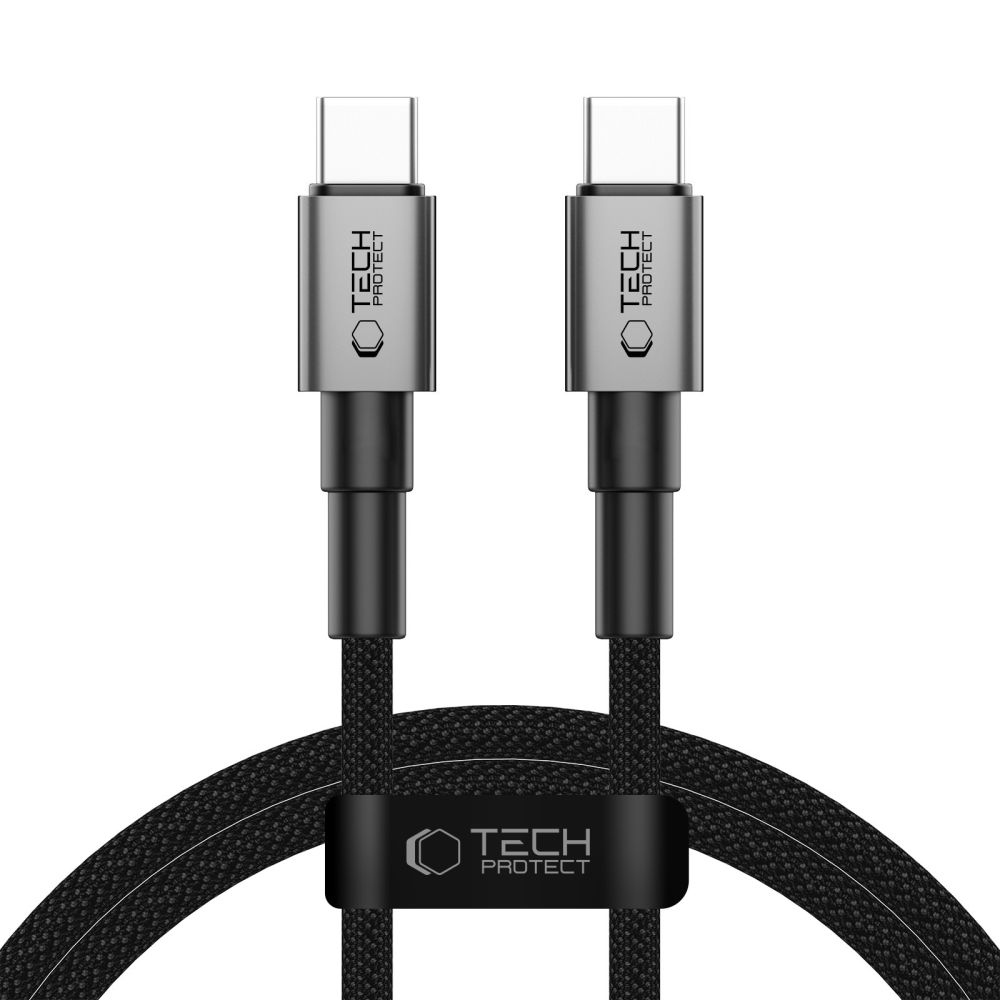 Tech-Protect UltraBoost kábel DNA USB-C/USB-C PD100W/5A 1m - szürke