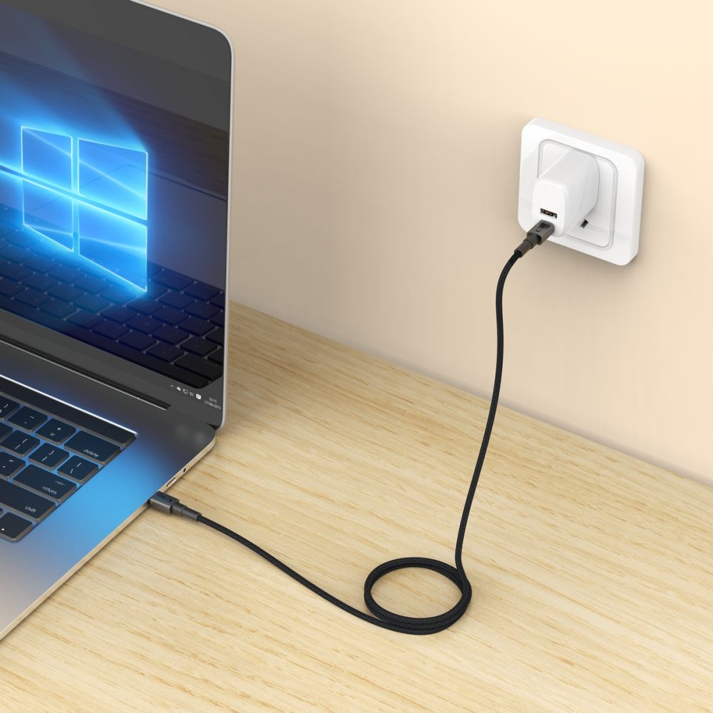 Tech-Protect UltraBoost kábel DNA USB-C/USB-C PD60W/3A 1m - szürke