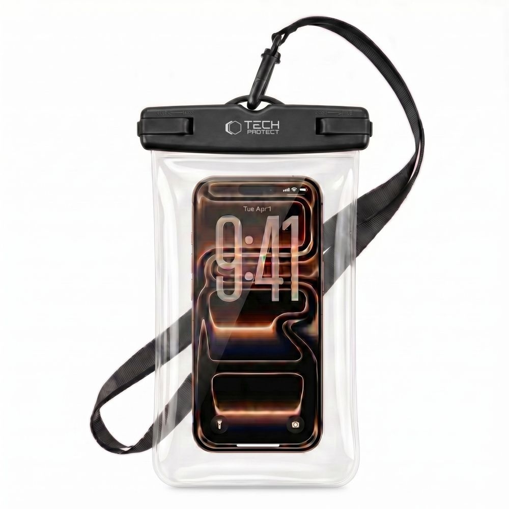 Tech-Protect UWC7 univerzális vízálló tok 6,9 hüvelyk - Fekete