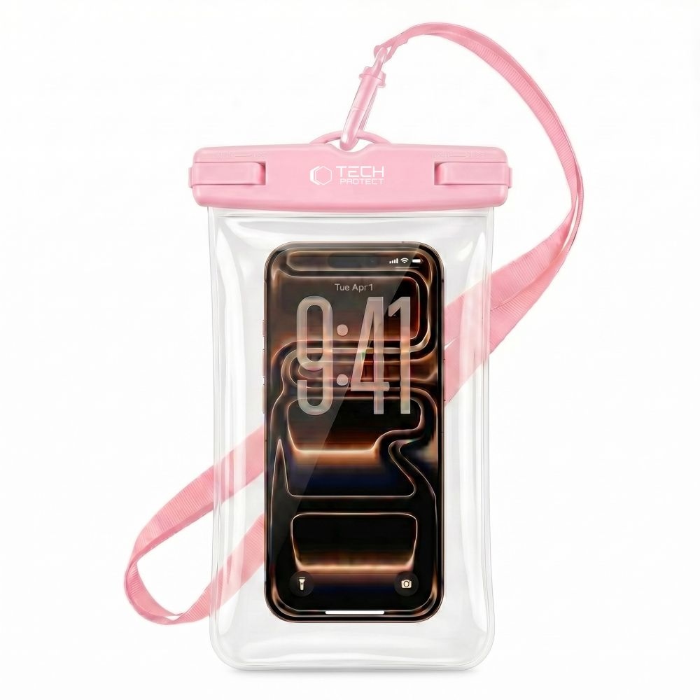 Tech-Protect UWC7 univerzális vízálló tok 6,9 hüvelyk - Rózsaszín