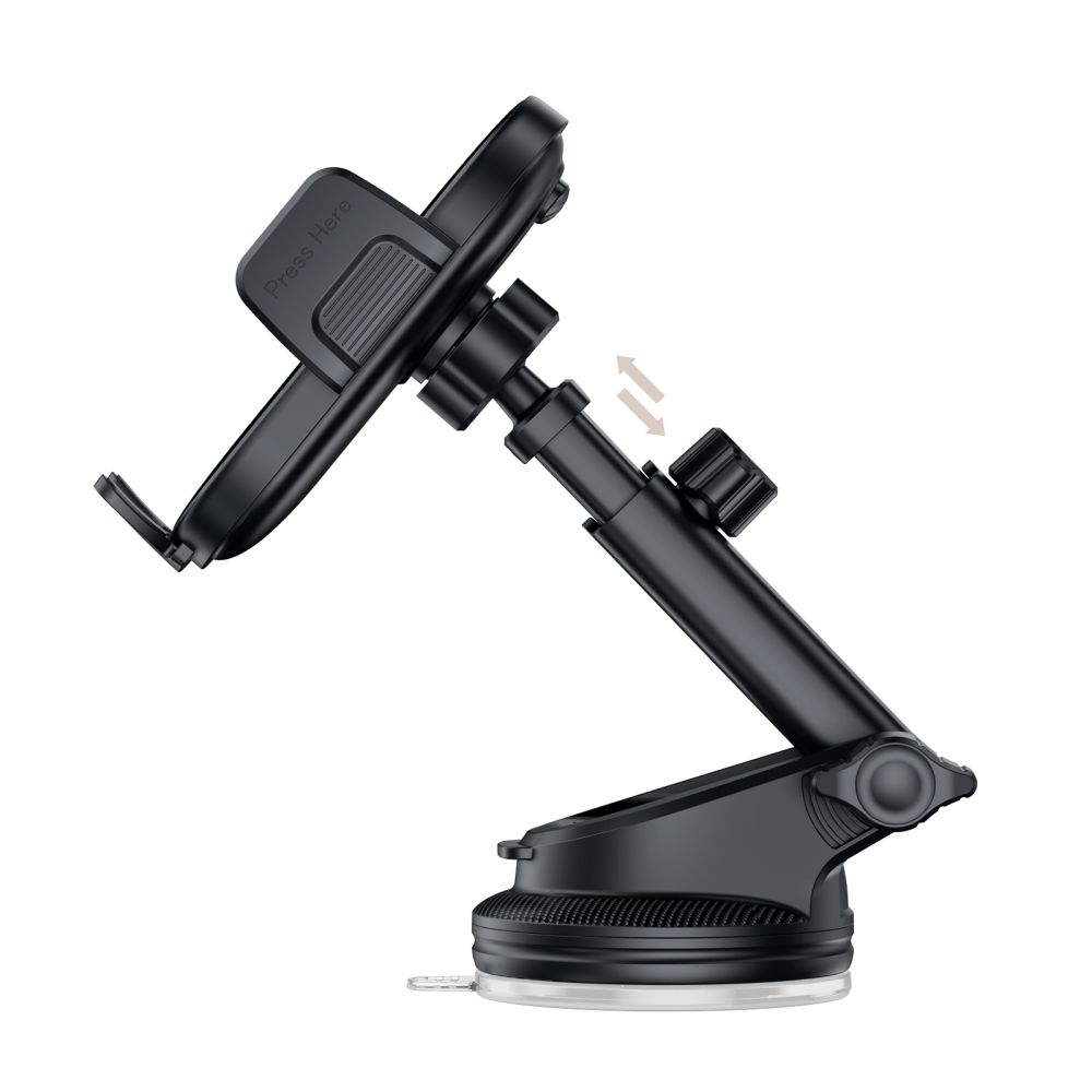 Tech-Protect V7 univerzális autós telefontartó műszerfalra és szellőzésre - fekete színben