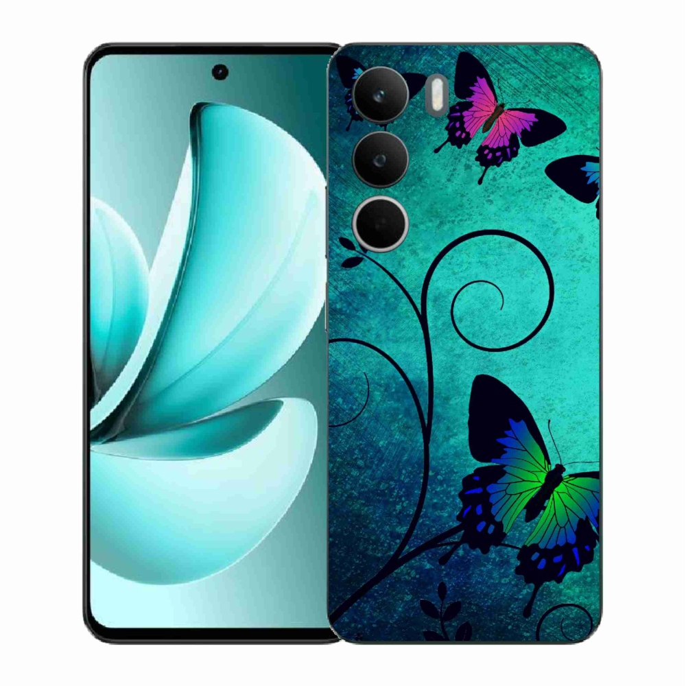 Gél borító mmCase a Realme C71 készülékhez - színes pillangók