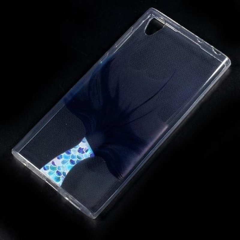 Textúrás zselés tok Sony Xperia L1 - korall színű