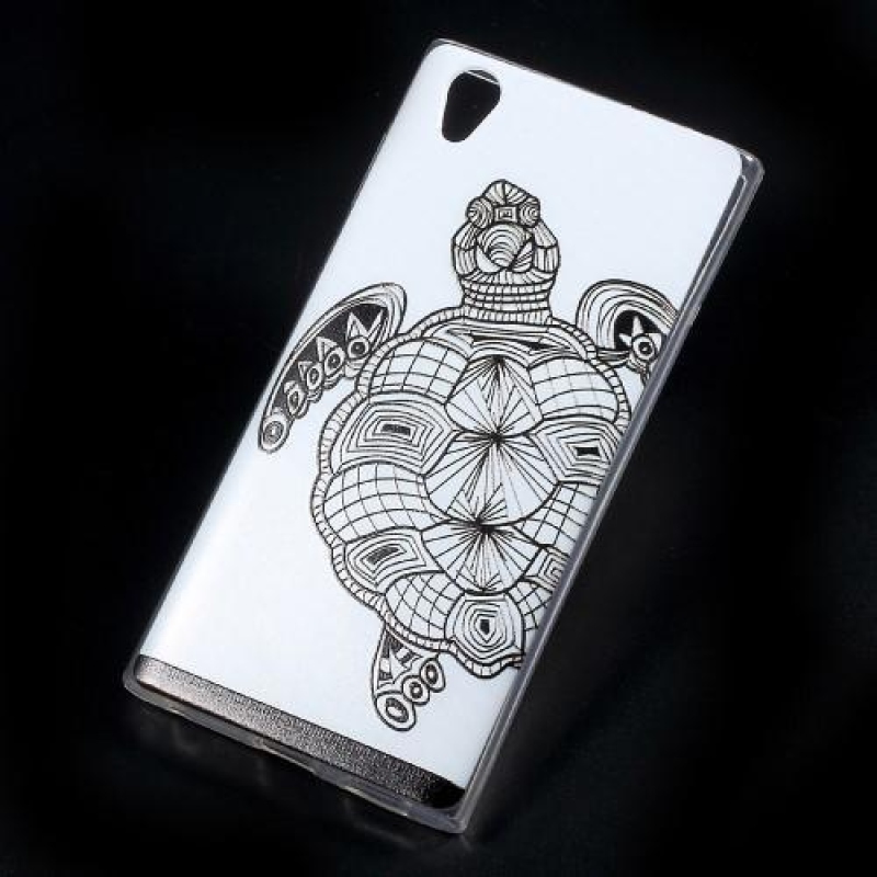 Textúrázott zselés tok Sony Xperia L1 - teknősbéka