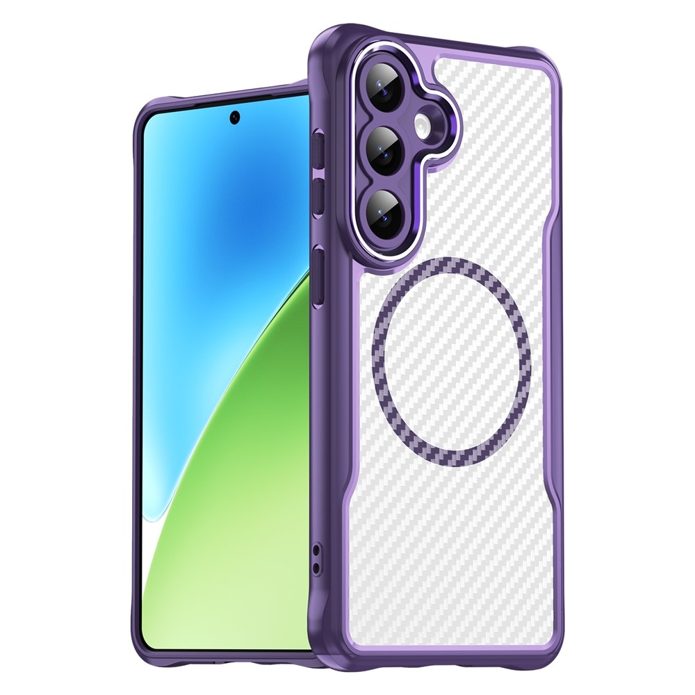 Tartós, textúrált borítás MagSafe támogatással Samsung Galaxy S26+ készülékhez - lila