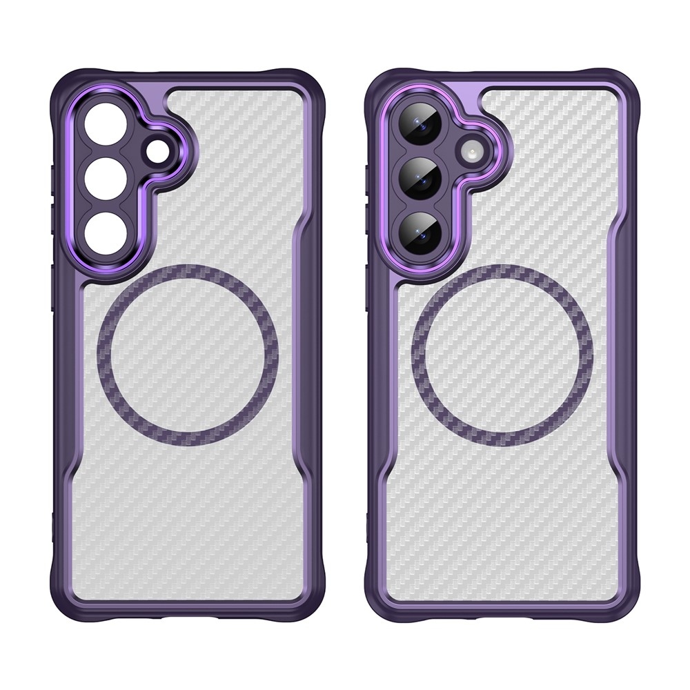Tartós, textúrált borítás MagSafe támogatással Samsung Galaxy S26+ készülékhez - lila