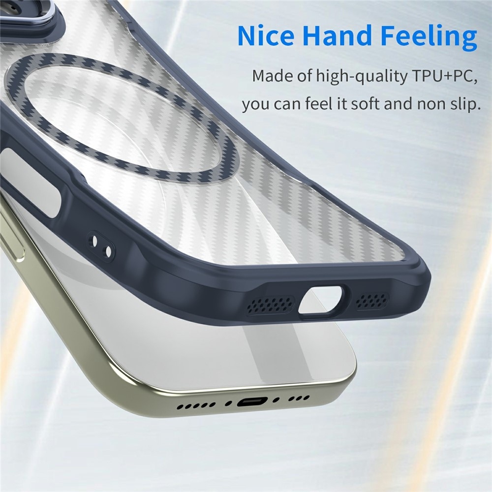 Tartós, textúrás borítás MagSafe támogatással Samsung Galaxy S26 Ultra készülékhez - kék