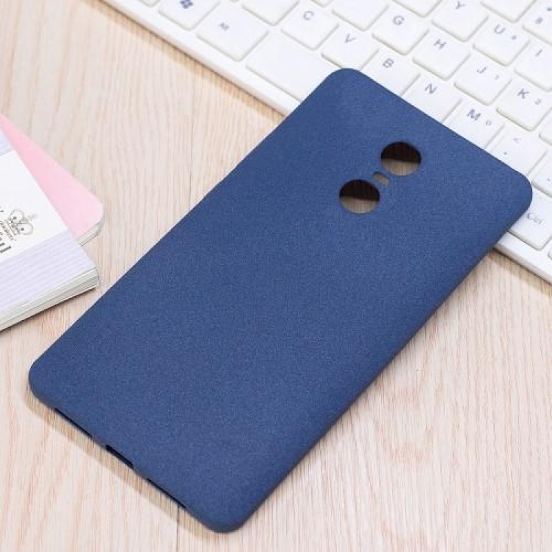 Rugalmas, textúrás tok Xiaomi Redmi Note 4X készülékhez - kék