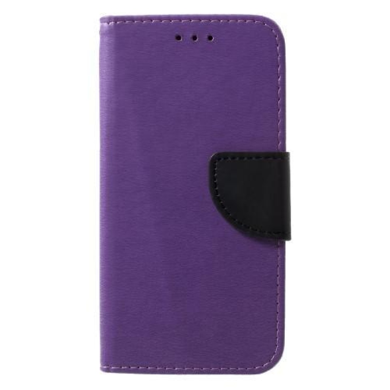 Textúrás PU bőr tok iPhone X készülékhez - lila