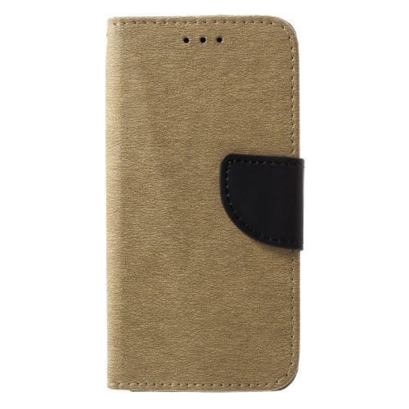 Textúrás PU bőr tok iPhone X készülékhez - arany színben