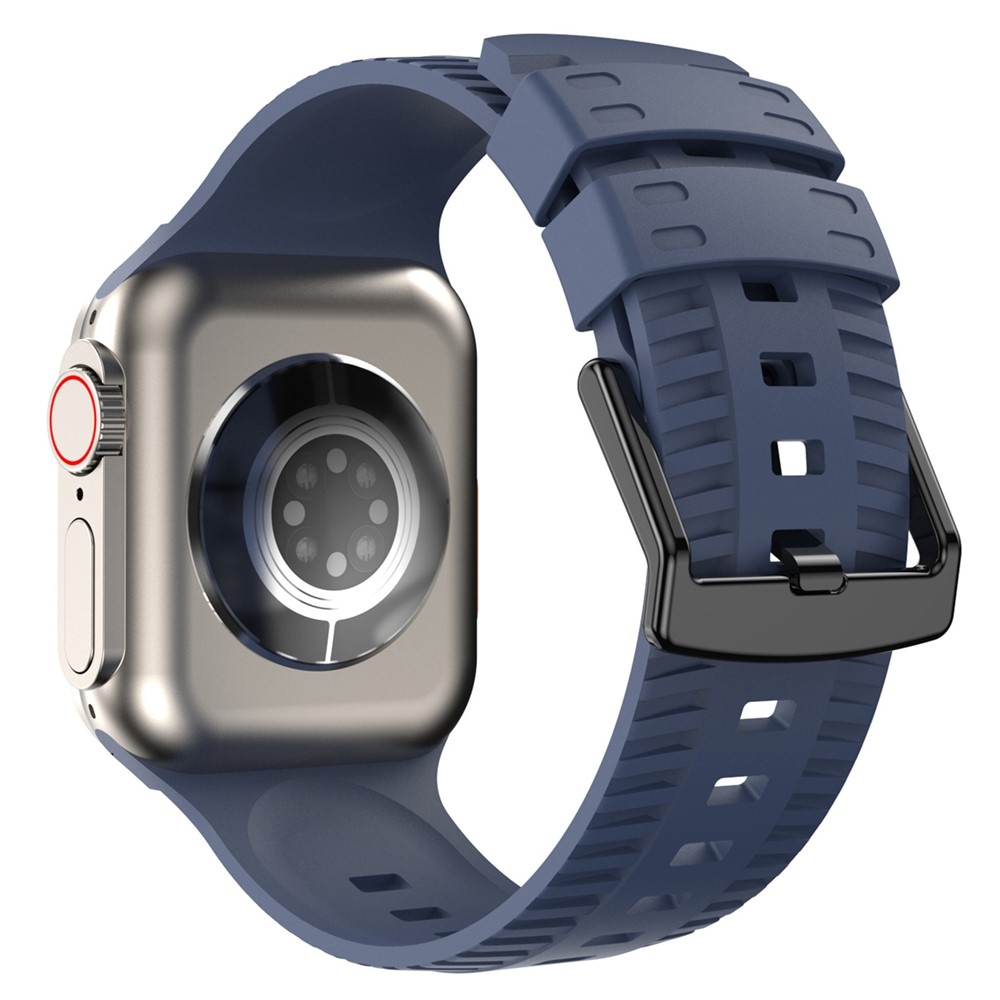 Texture szilikon karkötő az Apple Watch Ultra 4/3/2/1 (49 mm) és 12/11/10 (46 mm) modellekhez – kék