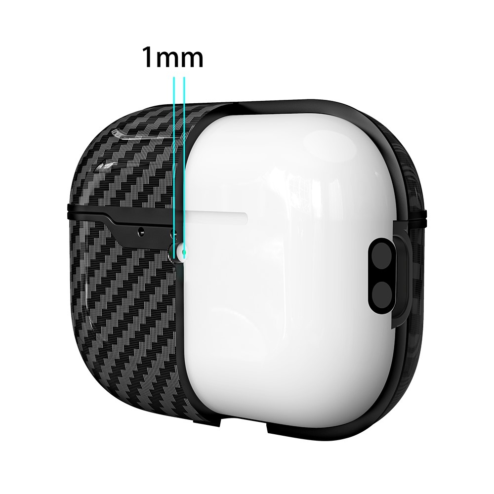 Textures zselés tok Apple AirPods Pro 3 készülékhez - Fekete