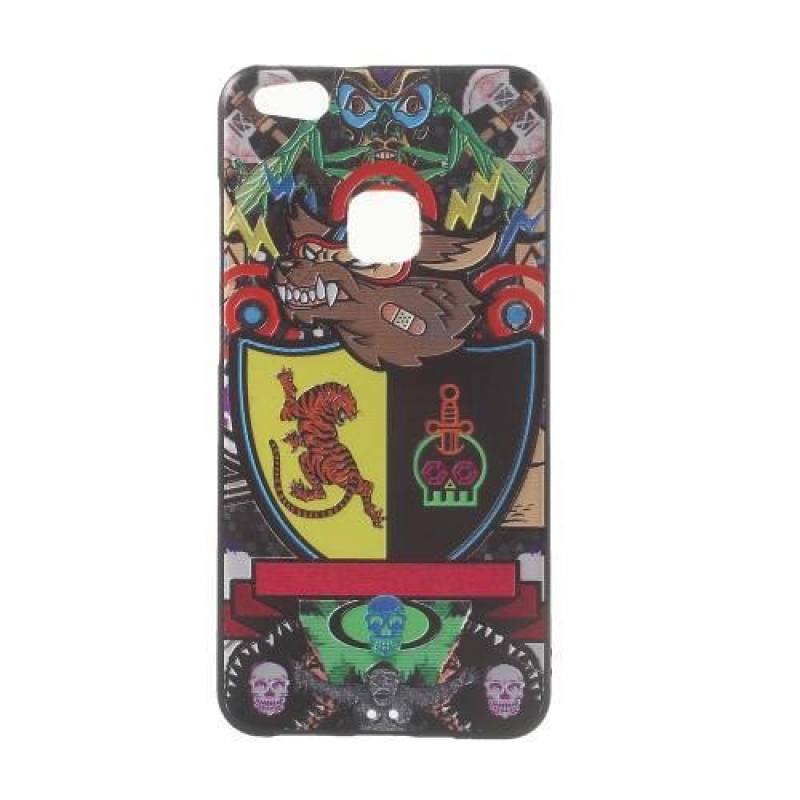 Texturált zselés tok Huawei P10 Lite - címer